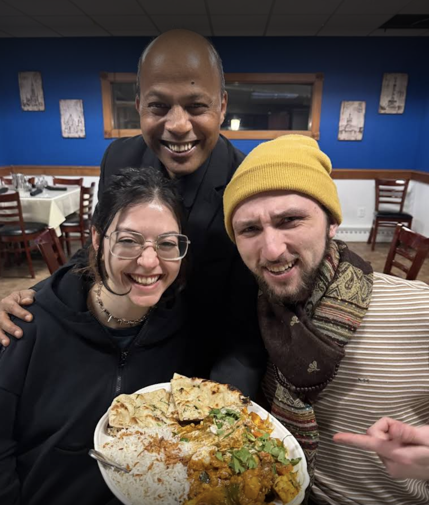 Our owner with happy customers